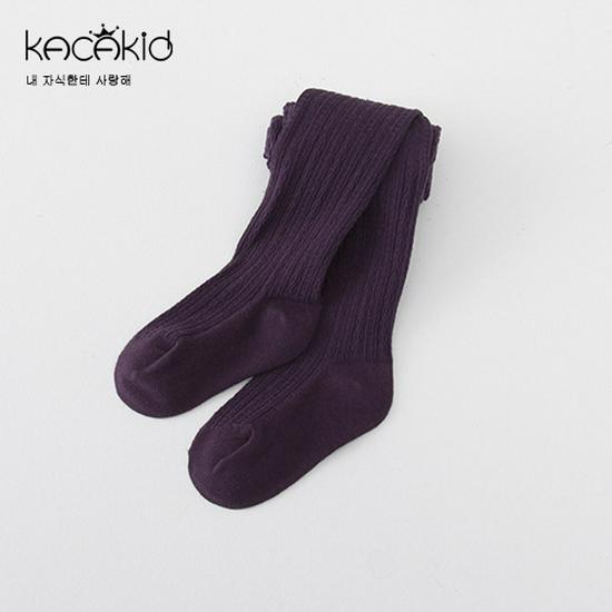 Autumn Cotton Baby Girls' Solid Color Tights and Leggings