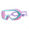 Kids Swim Goggles, Large Frame Silicone Waterproof Eyewear for Comfortable Swimming
