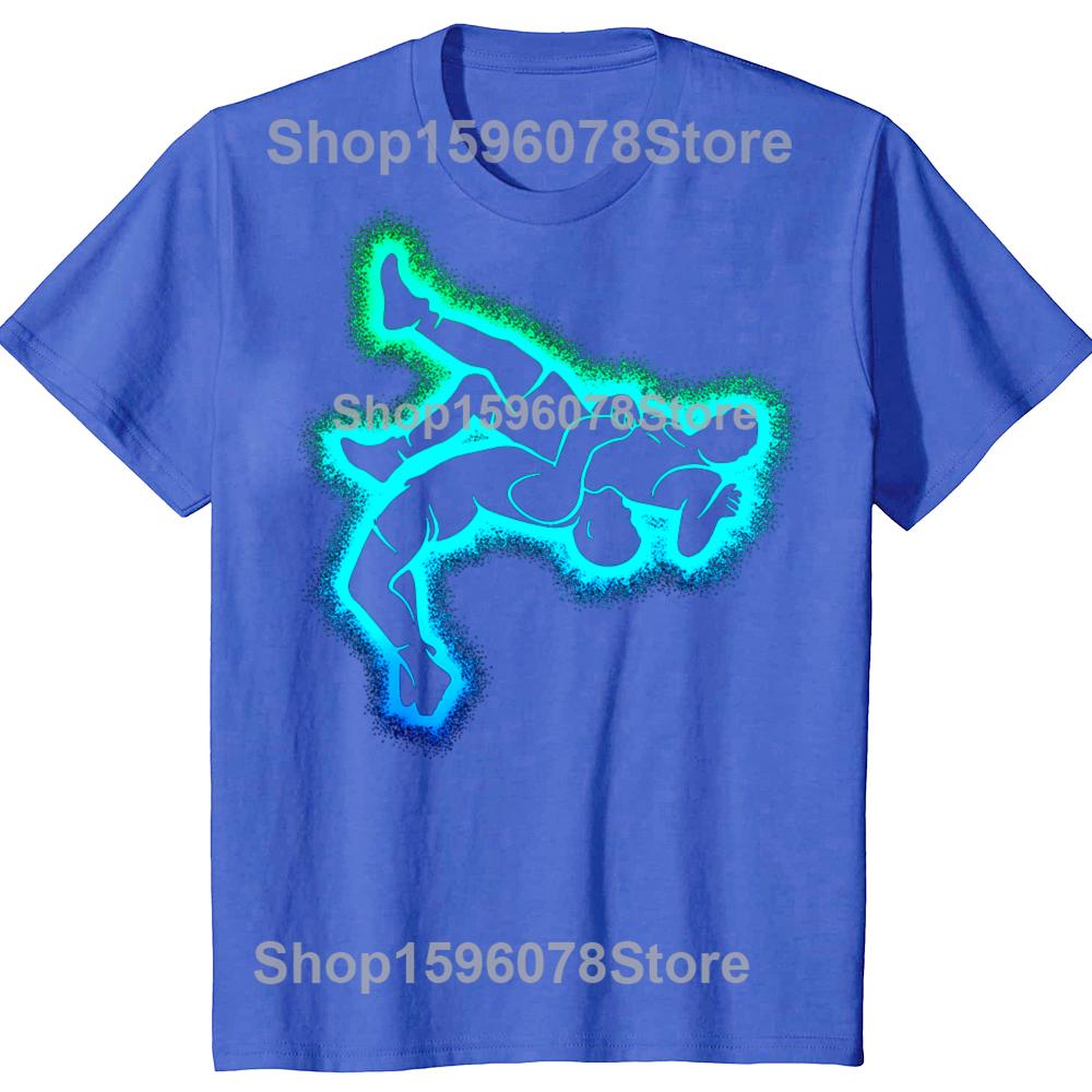 Funny Wrestling Wrestler Boys T Shirts Cotton Short Sleeve Birthday Gifts Mens Clothing Fashion Casual Loose Oversized T Shirt