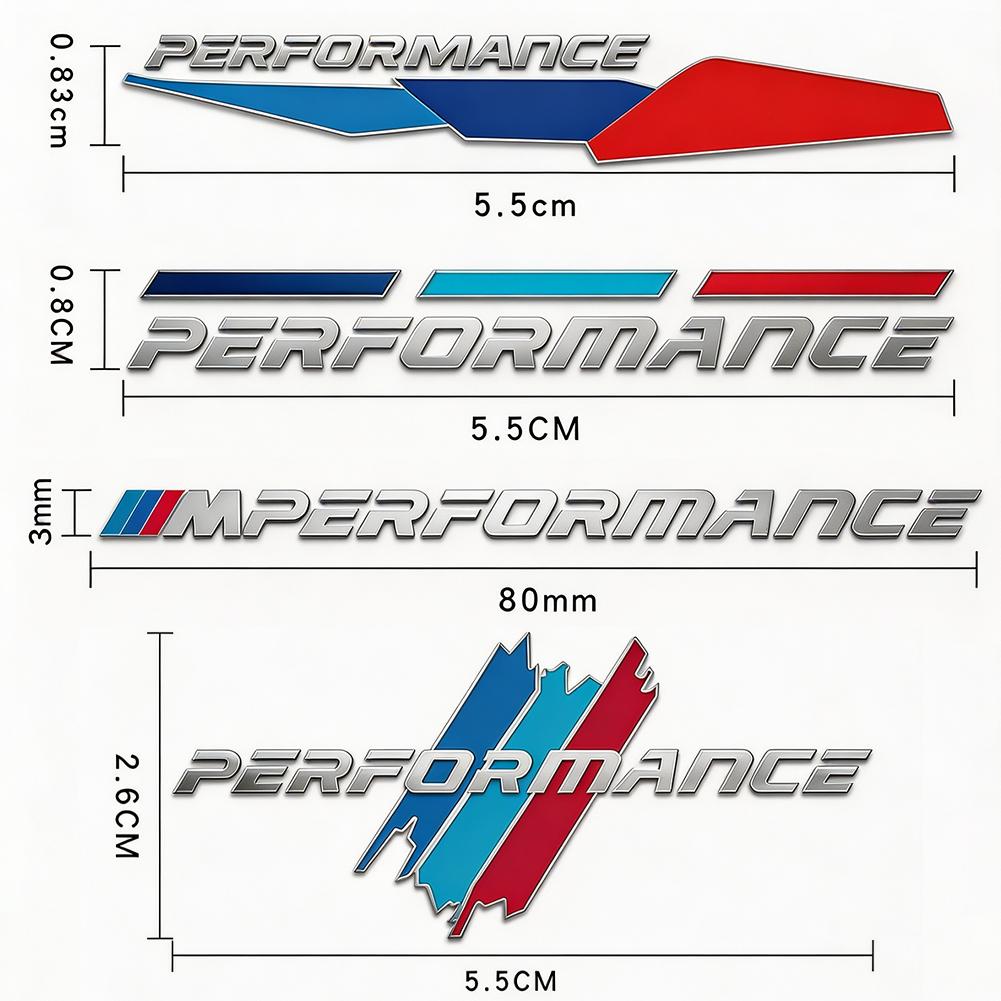 3 Adet M Performance Araba 3D Metal Sticker İç Dekorasyon Aksesuarları BMW G80 G06 G07 G42 G14 G15 G16 F82 F20 F21 F83 M2 M3 M4 pd2 İçin