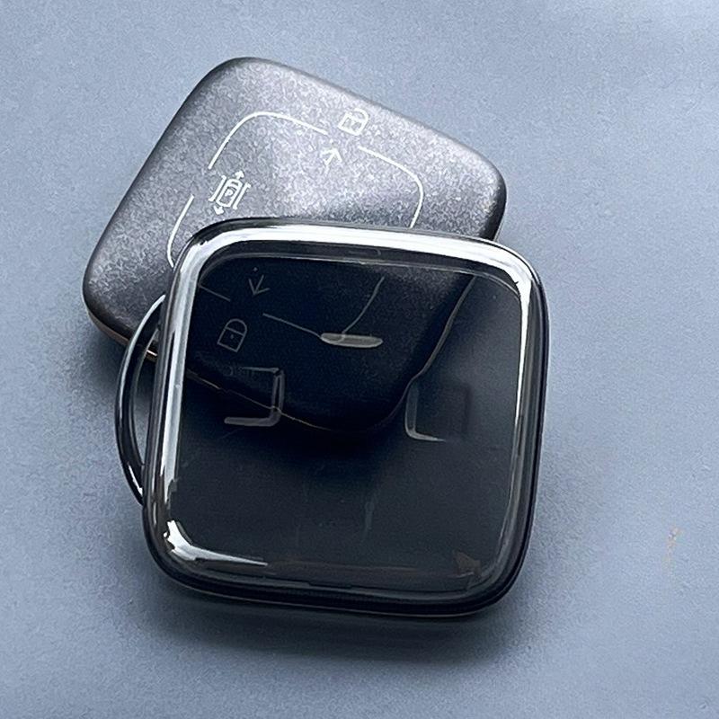 Transparent Tpu Key Case Cover For Zeekr 001 / 009 - Full Protective Cover, Anti-Scratch Shockproof Key Protector