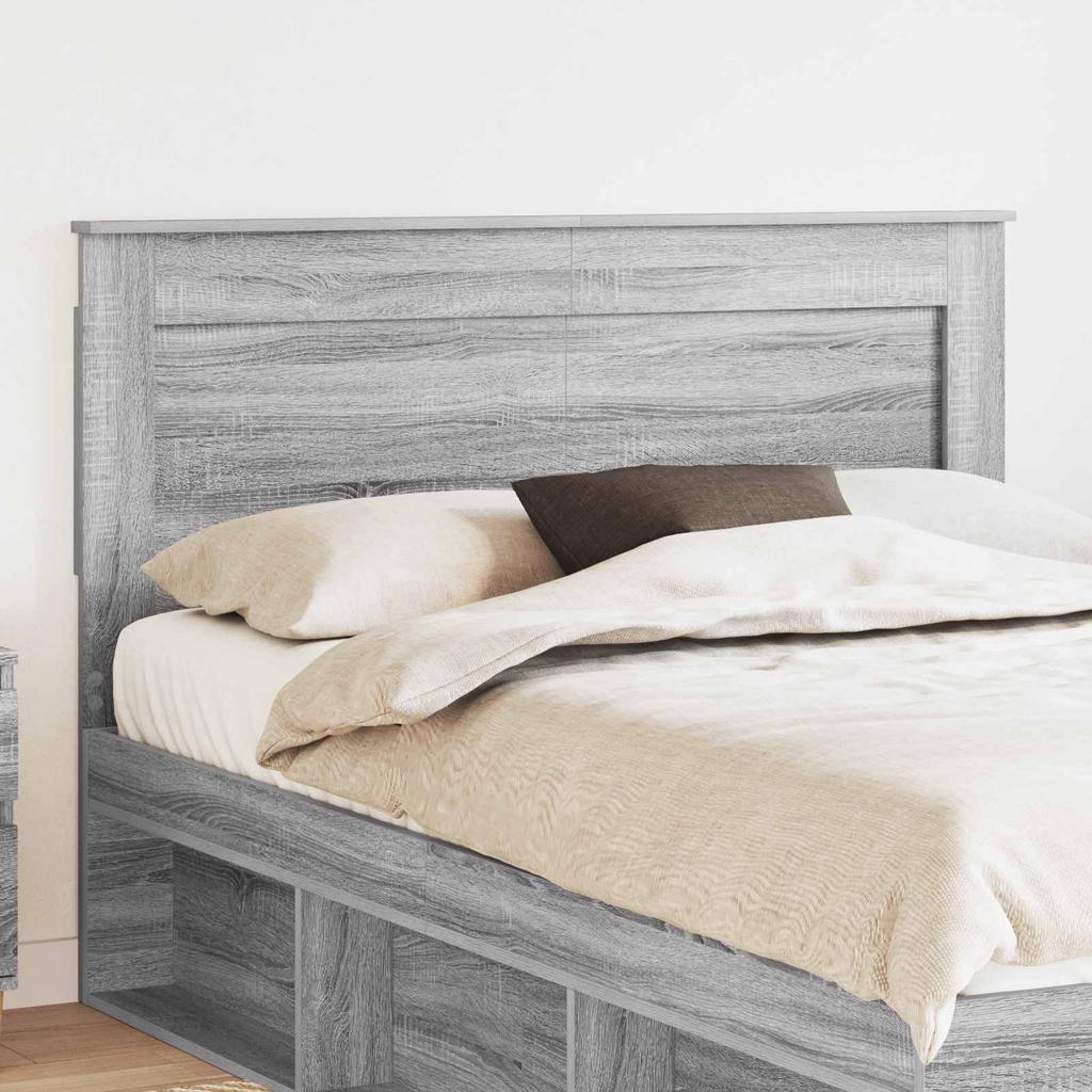 Headboard in Grey Sonoma 140 cm Particleboard