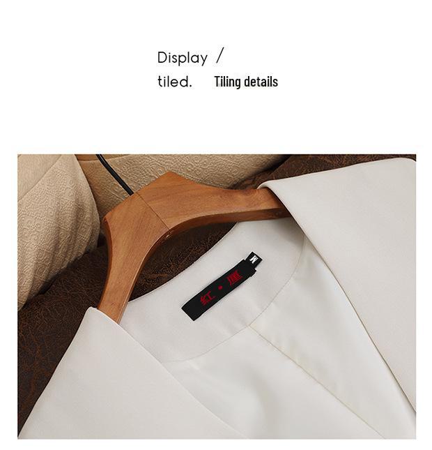 2025 Women's Slim V-Neck Sleeveless One-Button Vest - Spring/Autumn