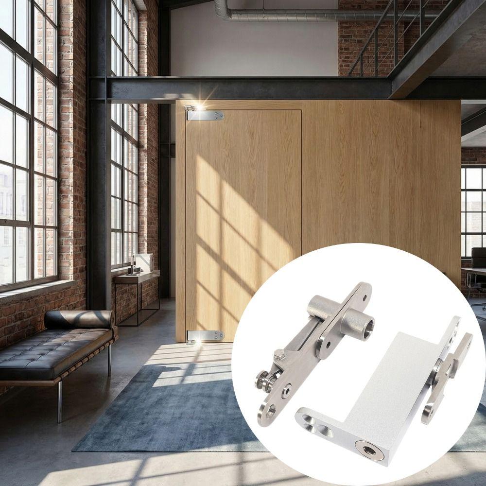 360 Degree Rotating Door Pivot Hinges Soft Close Spring Invisible Door Hinges  Hidden Installation