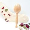 Eggs Shape Wood Mending Tool Wooden Darning Mushroom Set With Large Eye Needle and Colored Thread for Knitting Repair