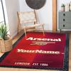 Arsenal Personalized Text Floor Rug Office Rug Perfect for Study room Dormitory Bedrooms Living Rooms Anti-slip Rug Office home decor