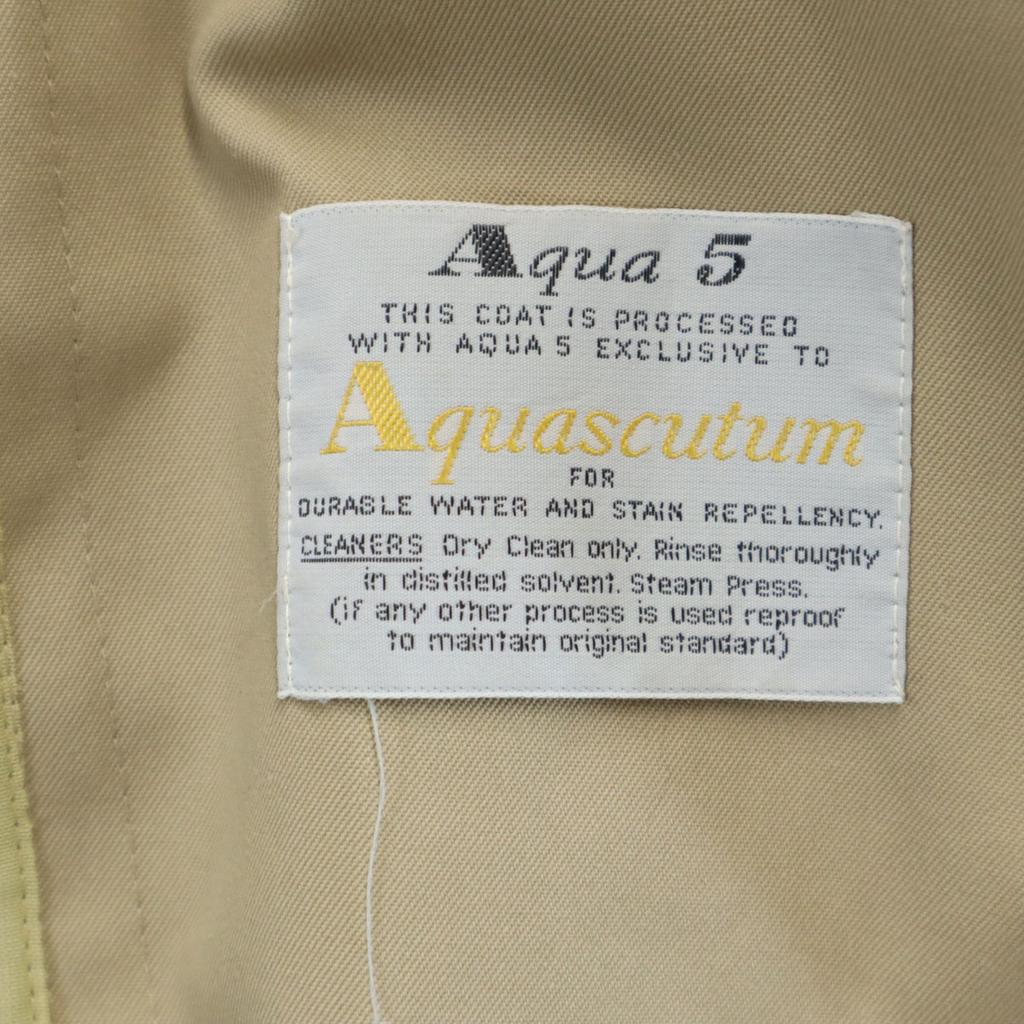 Aquascutum 80s Vintage AQUA5 Trench Coat 6P Beige Women Used