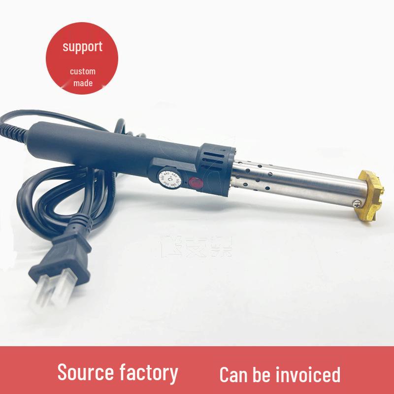 Adjustable 500W Handheld Copper Mold Branding Machine for Wood, Hamburger, and Coconut Stamping
