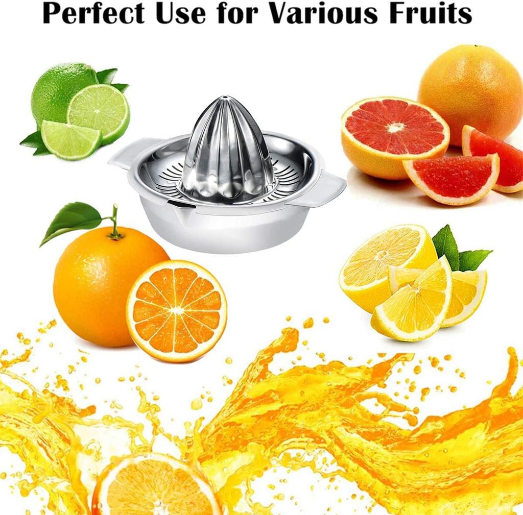 304 Stainless Steel Lemon Orange Juice Squeezer Blender Juicer Maker Hand Manual Press Kitchen Household Small Juice Extractor