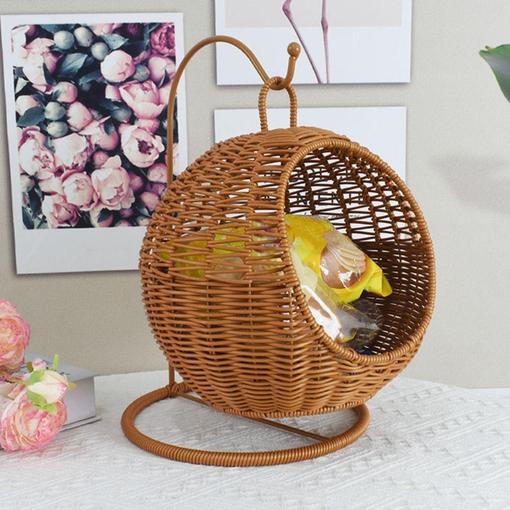 Organizer Imitation Vine Weaving Basket Multipurpose Storage Basket Sundries Storage Bin