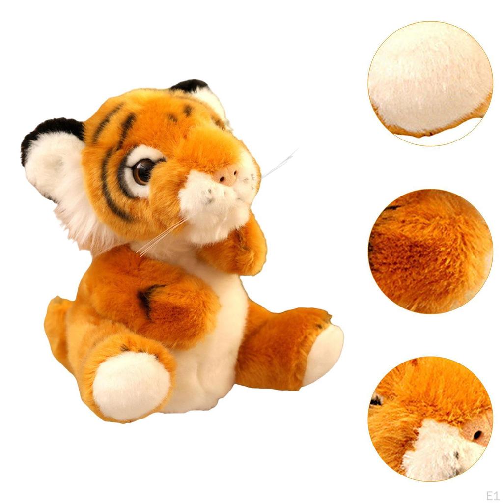 Animal Hand Puppet Toy, Tiger Plush Figure for