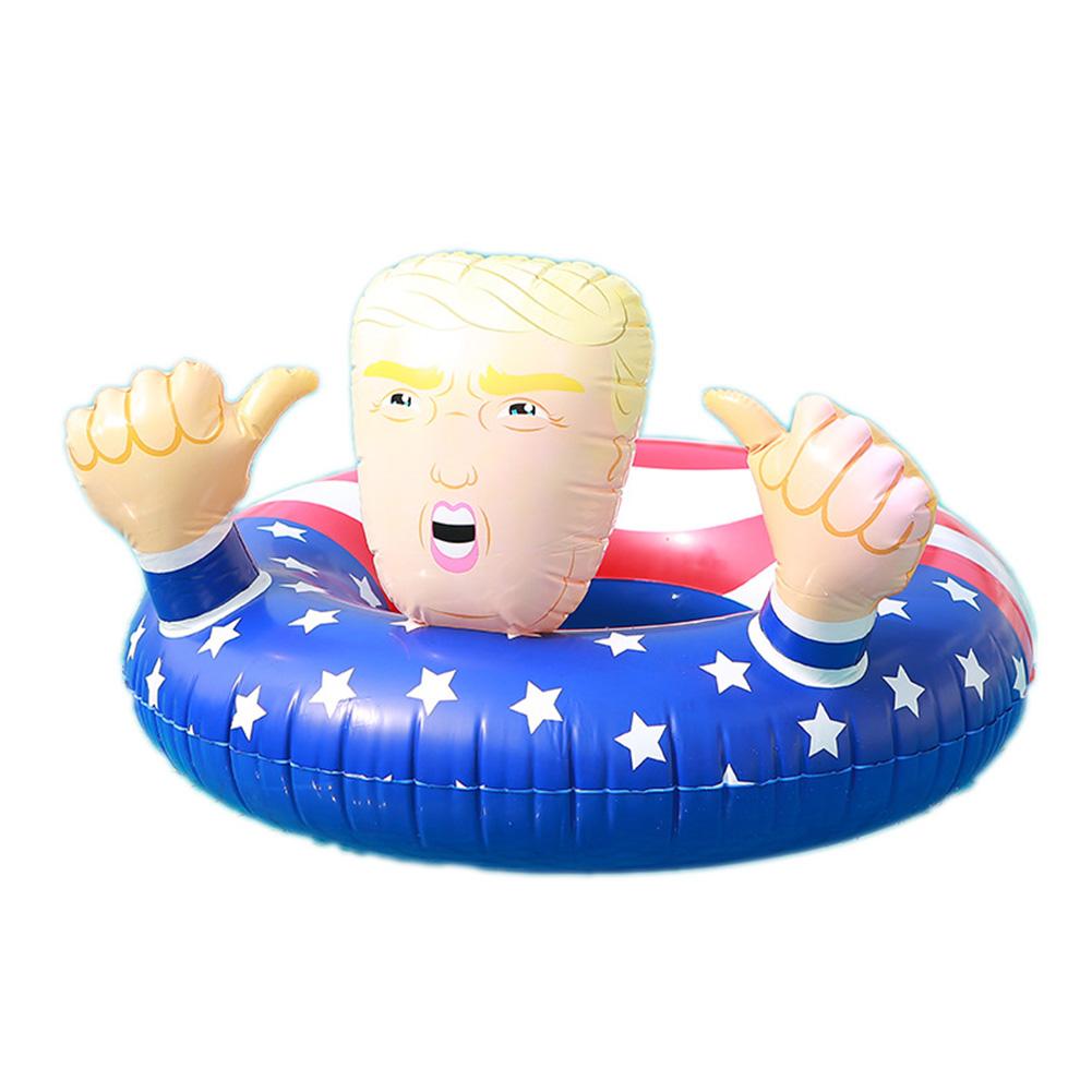 Swim Ring Donald Trump Float Fun Inflatable Swimming Floats For Pool Party Gag Gift Inner diameter 40cm#1
