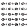 20 Sets Leather Rivets 12mm Antique Silver Hexagonal Rose Rivets and 3x7mm Feet for Craft Decoration