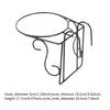 Railing Flower Pot Hanging Basket Planter Iron Art,Multipurpose,Potted Display Rack