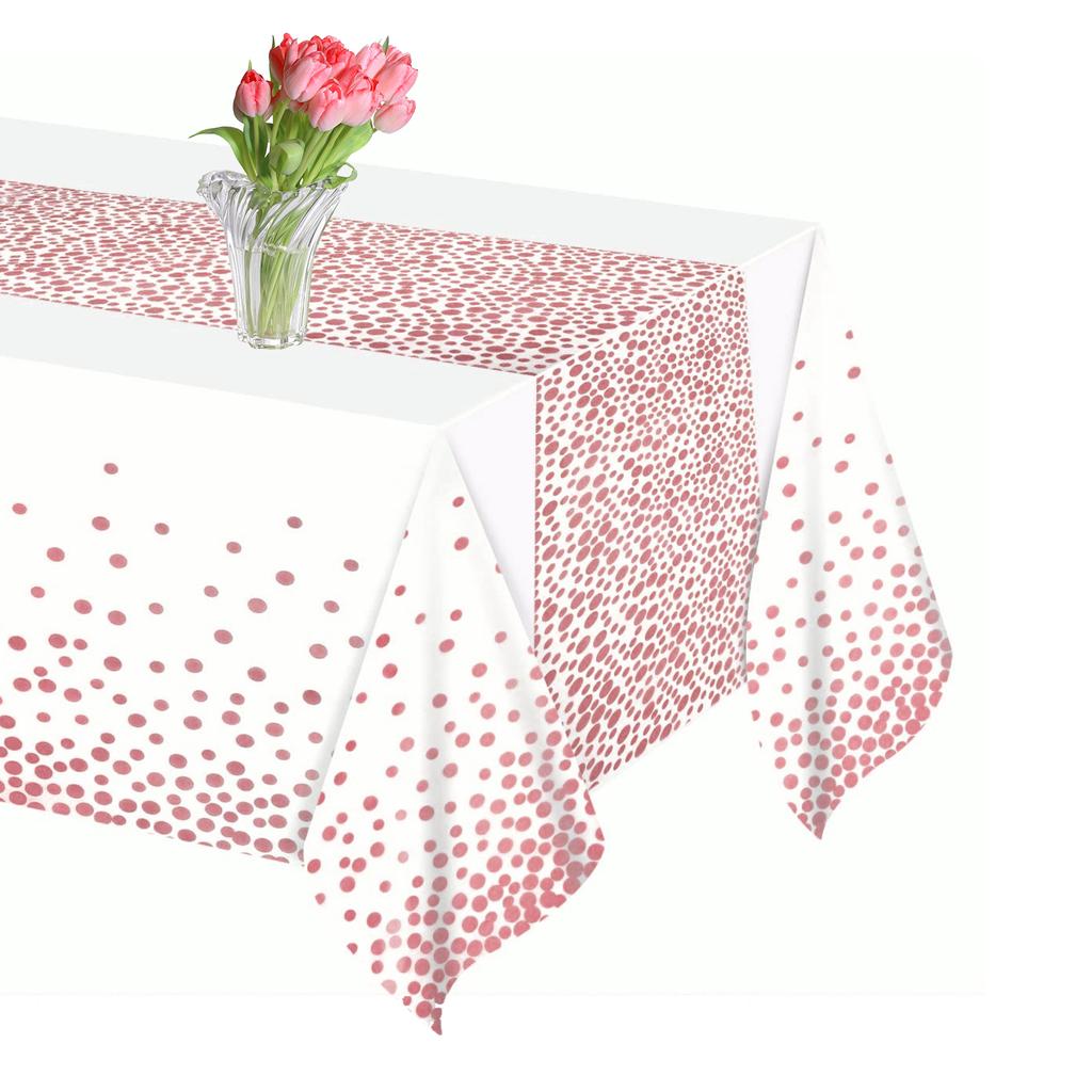 Schwarz Gold Tischdecke 54X108 Zoll (137X274Cm) Partyzubehör, Rechteckige Schwarzgoldene Tischdecke für Halloween, Weihnachten