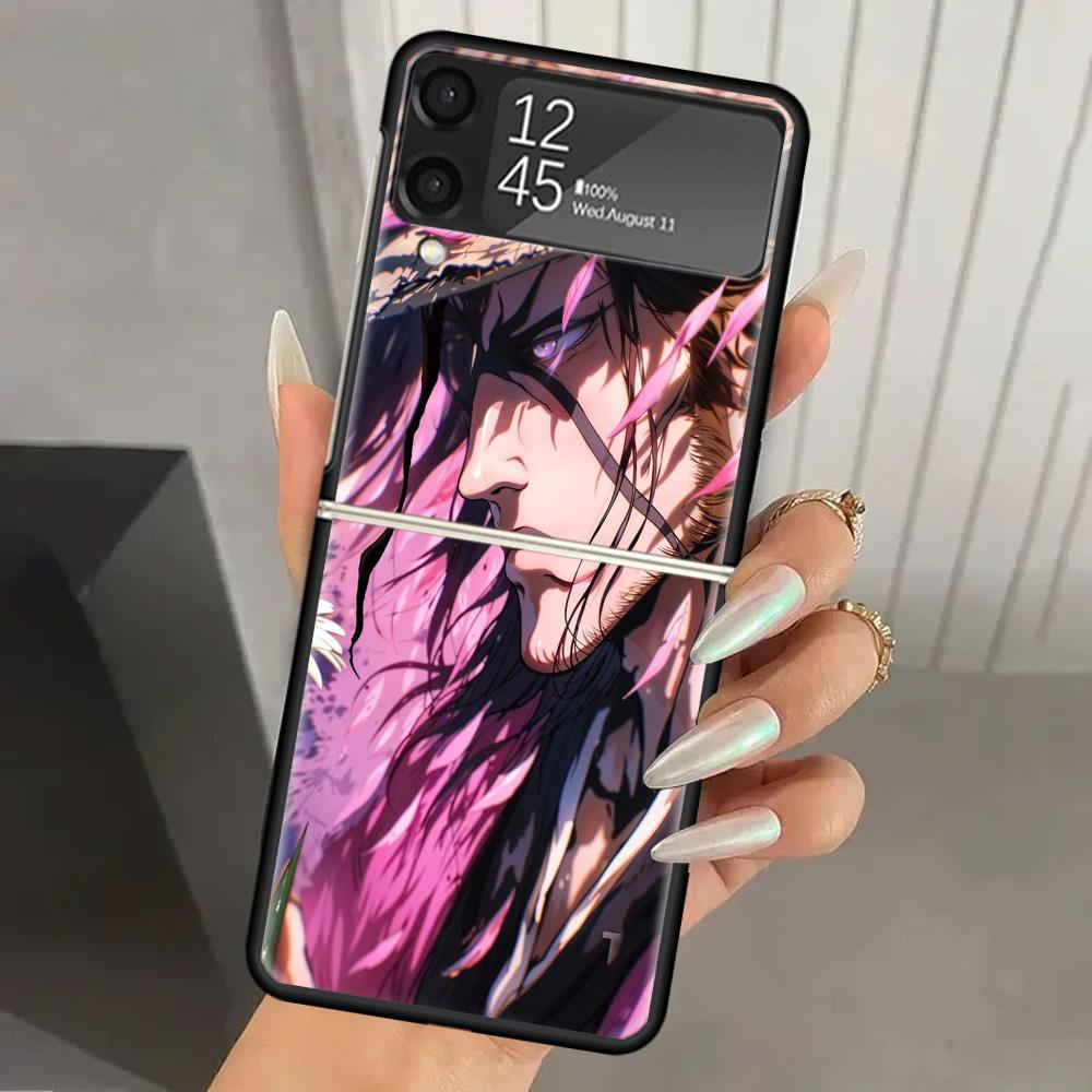 Bleach Kyoraku Shunsui Hard PC Back Phone Case for Samsung Galaxy ZFlip 7 6 5 Z Flip 4 ZFlip6 Z Flip7 5G ZFlip4 Flip3 Zflip5 Cov