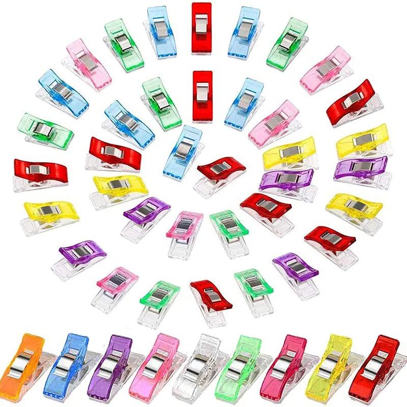 5-20Pcs Sewing Clips Multipurpose Plastic Craft Quilting Binding Clips Crocheting Knitting Safety Clamps DIY Sewing Accessories