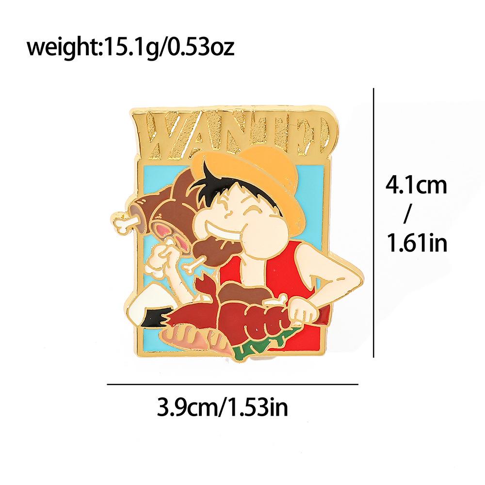 191 Spot ONE PIECE Brooch Riman Metal Badge Luffy Pirates One Piece Pin Accessories