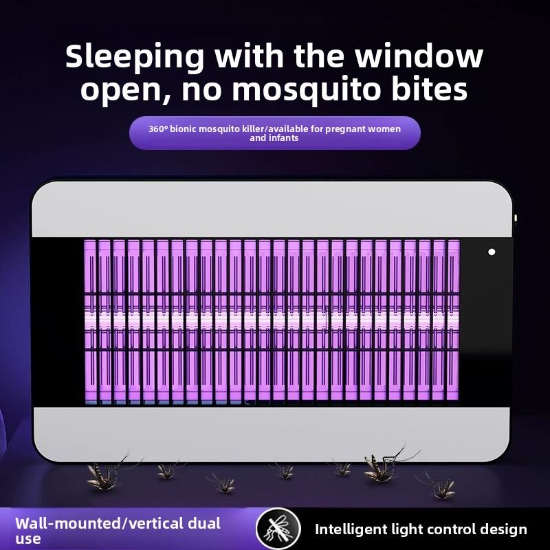 Lámpara antimosquitos eléctrica para interiores y exteriores, mata insectos con luz inteligente