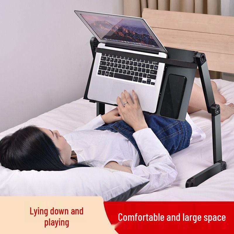 Adjustable Aluminum Laptop Stand with Cooling and Folding Features