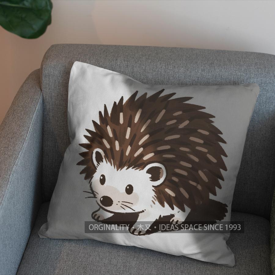2D Cute Squirrels And Pinecones Pattern Pillow Cover Pattern Cushion Cover Suitable For Sofa Bedroom Car Pillow Cover