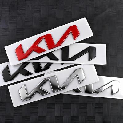 ABS Auto Motorhaube Heck Kofferraum Emblem Abzeichen Aufkleber für KIA EV6 Stinger RIO Sorento Picanto Ceed Borrego Syros K4 K5 K8 K9