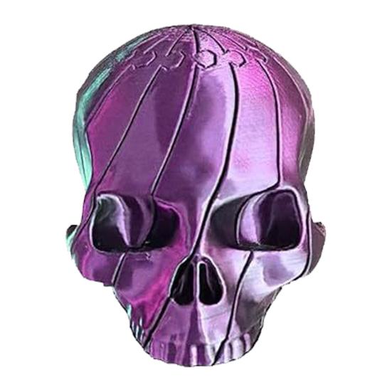 3D Printed Twisting Skull Toy Stress Relief Spiral Skull Toy Gothic Articulated A