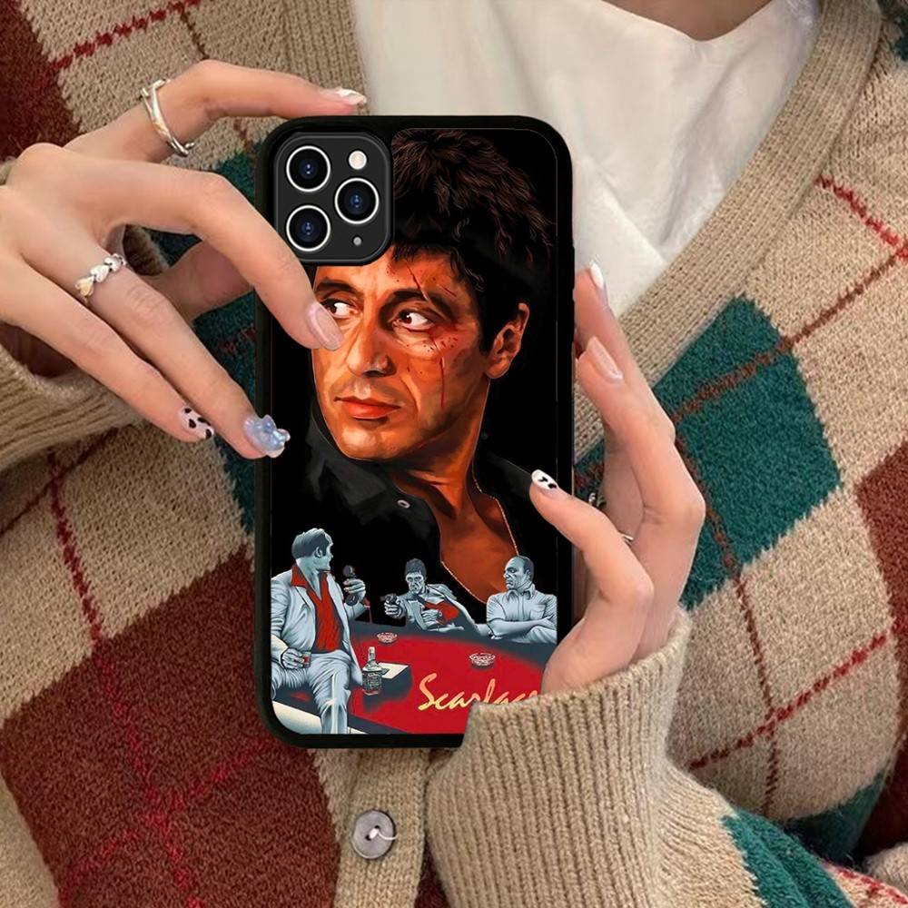 

Classic S-Scarface Film Tony Phone Case For IPhone 17 Pro 16 Plus 16 Pro Max 15 14 13 12 11 PC+TPU Back Cover iPhone 16 pro