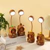 Cute Creative Capybara Charging LED Desk Bedside Lamp Home Decor Cartoon Students Learn Plastic Night Lights for Kids