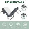 190 × 78 Cm Folding Twin Bed with 9.5 Cm Memory Foam Mattress, Portable Guest Bed/Rollaway Bed Incl. Sturdy Metal Frame & Storage Bag