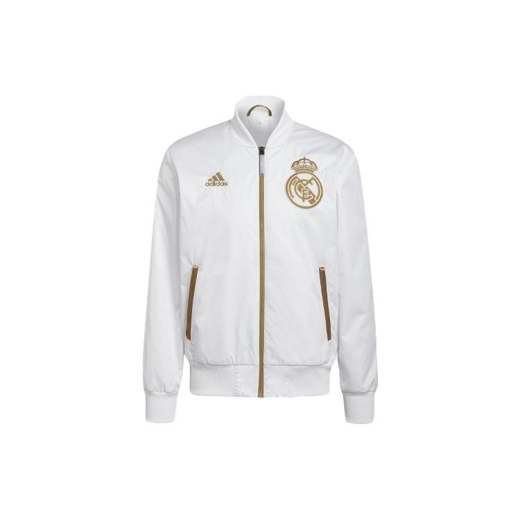 adidas Real Lny Bomber limited Real Madrid Soccer/Football logo Sports Jacket White Men s HA2530 M