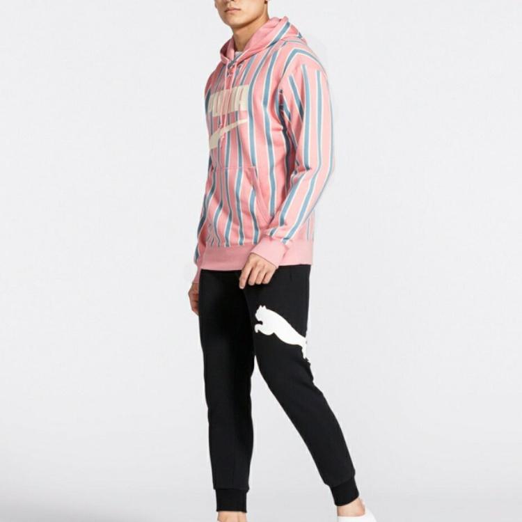 Puma Living Series Downtown PO Graphic Hoody Pink Red Men's 596004-14