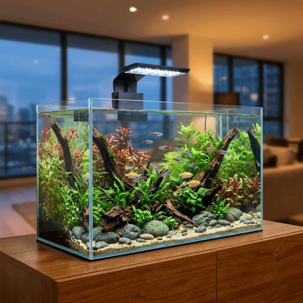 Multi-Color Fish Tank Clip Lamp Waterproof Plant Grow Light Fish Tank Landscaping