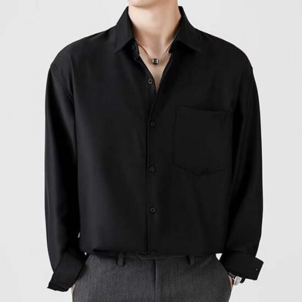 Limid Men S baSic Pocket LOng Sleeve Shirt On Sha Qwedeea0