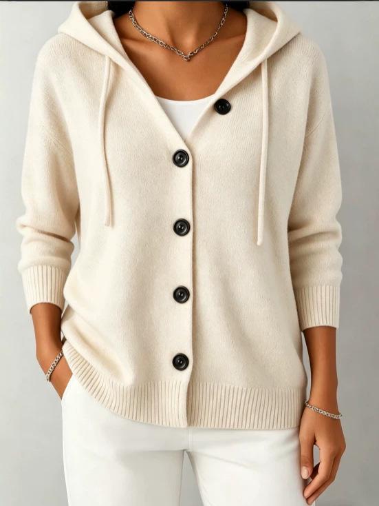 2026 Korean Retro Style Slimming Hooded Sweater