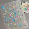 3D Starfish Embossed Nail Art Stickers Ocean Themed Self Adhesive 1Pcs Nail Decals for Summer Beach Vacation Manicure
