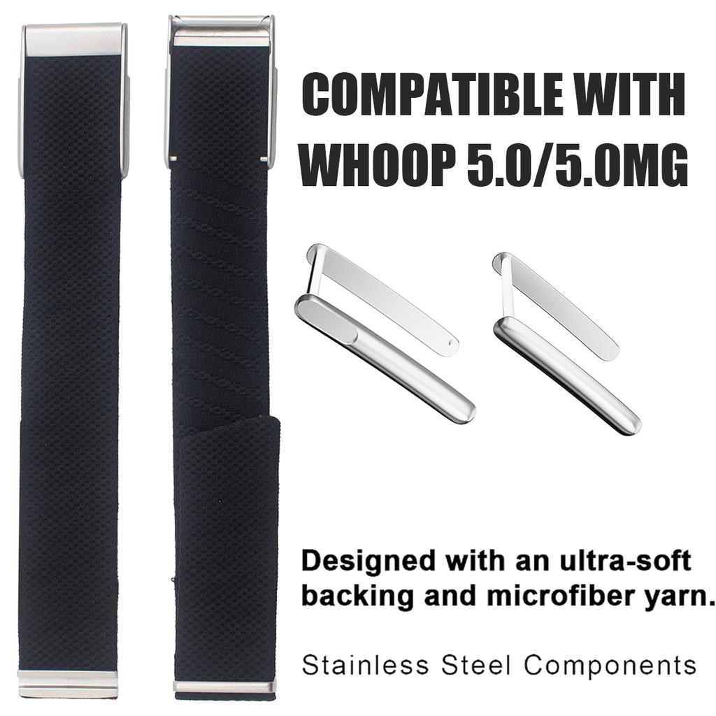 NEW Sports Nylon Band for Whoop 5.0 Strap for WHOOP 5.0MG Woven Elastic Strap with Gold/Silver/Rose Gold Metal Frame