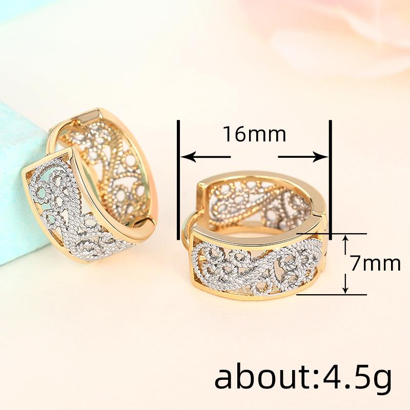 Vintage chic stud earrings - women's fashionable, trendy, and versatile earrings