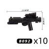 Blocchi da Costruzione Armi da Guerra Militari Medievali Accessori Personaggi Film Pistola Ascia Casco Cappello Zaino Corazza Gilet Mini Giocattolo Regalo K024