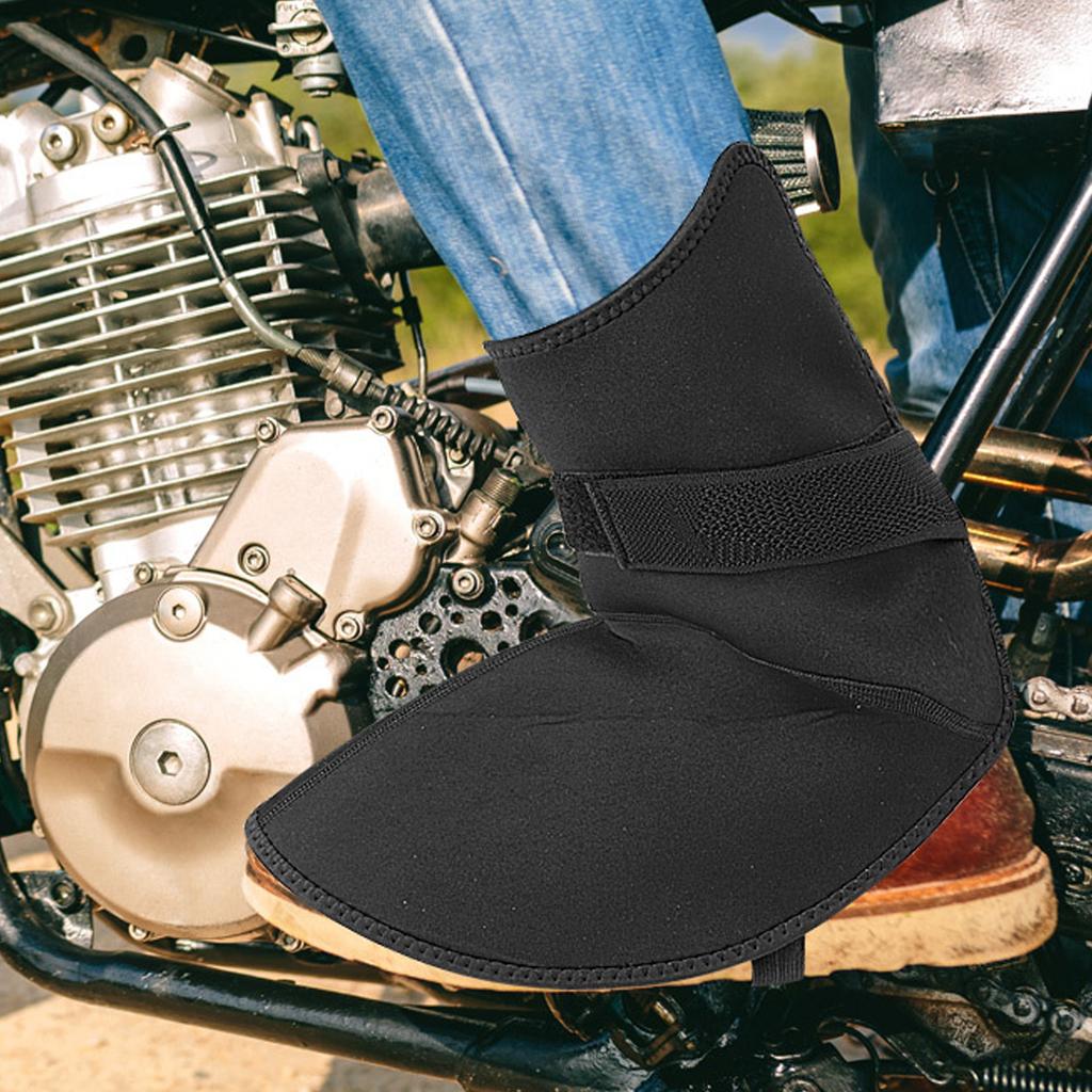 1 Pair Outdoor Skiing Warm Leg Covers for Motorcycle Riding Winter Sports Velvet Foot Covers for Men Women
