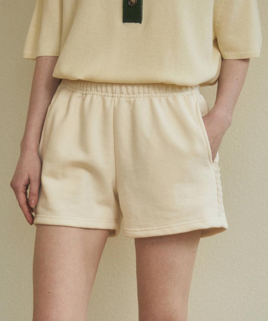 Wednesday Oasis For Woman Flower Lace Cotton Shorts_3 Colors