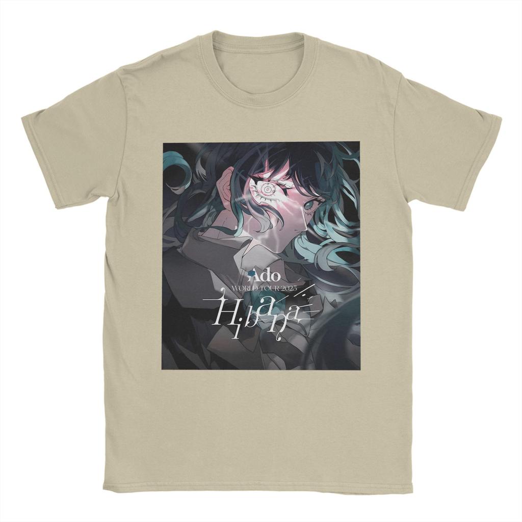 Fashion Ado WORLD TOUR 2025 Hibana  T Shirt For Unisex  Cotton Tee Shirt Short Sleeve Clothes