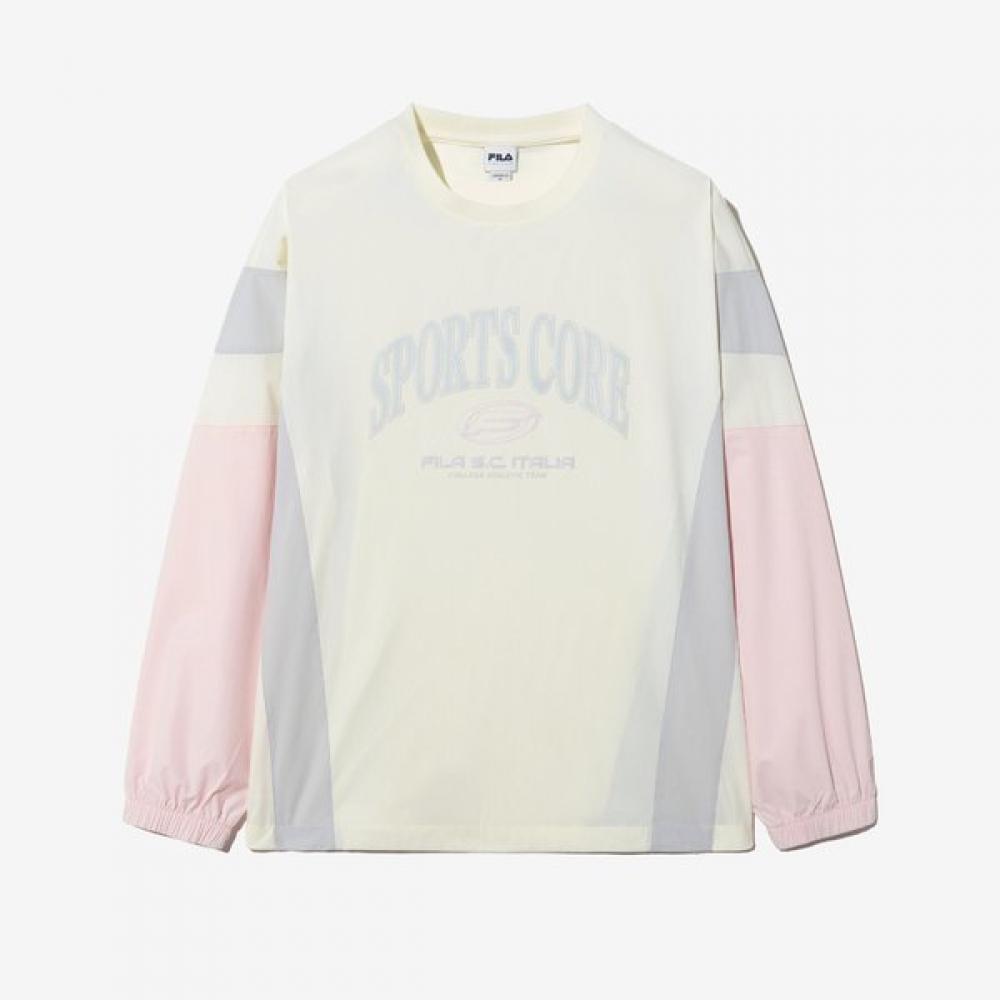 Fila Woven Sweatshirt Colorblock Stretch LIGHTPINK/105