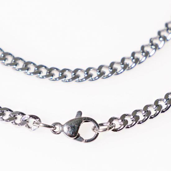 Jbans Classic Surgical Steel Simple Chain Necklace (C1901-An614Sv)