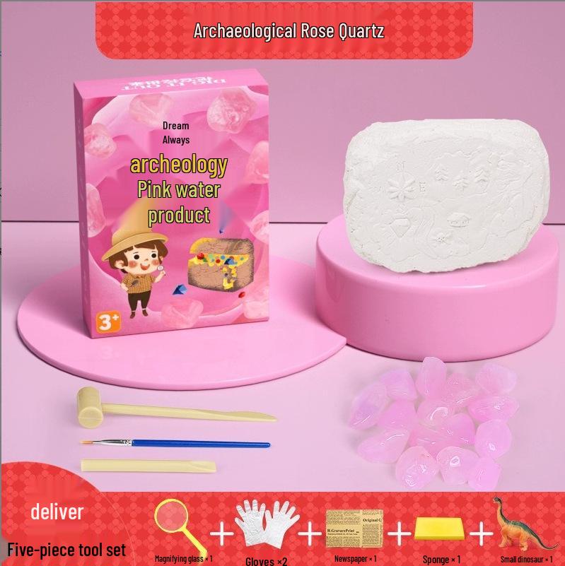 

Археологічні розкопки динозавра, іграшка «зроби сам» для дітей - ручна робота, стукай та копай, пошук скарбів з дорогоцінним камінням, сліпа коробка