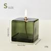 Creative Glass Candle Holder Room Decoration Color Square Candle Holder Home Furnishings Home Desktop Smoke Free Crispy Oil Lamp
