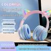 Cat Ear Luminous Foldable Bluetooth Headset with Long Battery Life for Gaming and Sports