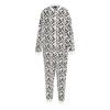 Linea Womens/Ladies Leopard Print Fleece All-In-One Nightwear