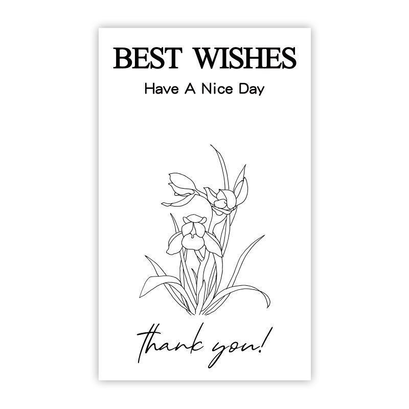 50-pack Airplane-Themed Thank You Box Sealing Stickers for Packaging and Decoration