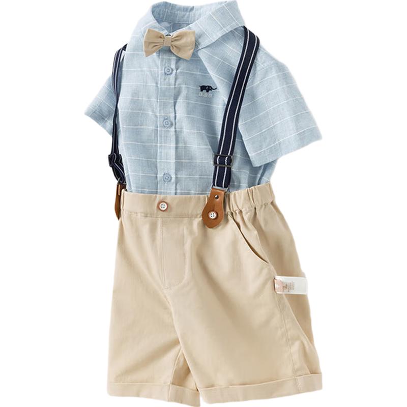 David Bella Boys  Suspender Shorts Set 90cm